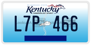 L7P466  license plate in KY