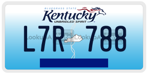 L7R788  license plate in KY
