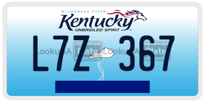 L7Z367  license plate in KY