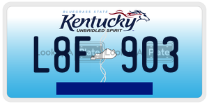 L8F903  license plate in KY