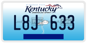 L8J633  license plate in KY