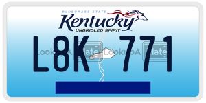 L8K771  license plate in KY