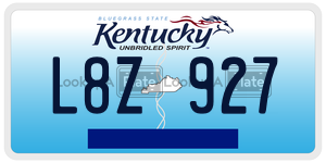 L8Z927  license plate in KY