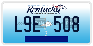 L9E508  license plate in KY