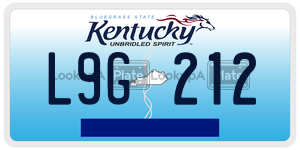 L9G212  license plate in KY