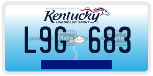 L9G683  license plate in KY