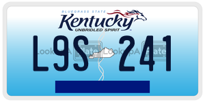 L9S241  license plate in KY