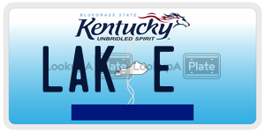 LAKE  license plate in KY