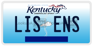 LISENS license plate in Kentucky