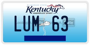 LUM63  license plate in KY