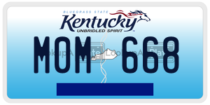 M0M668  license plate in KY