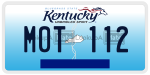 M0T112  license plate in KY