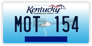 M0T154  license plate in KY