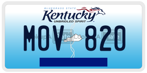 M0V820  license plate in KY
