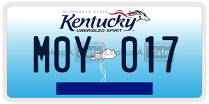 M0Y017  license plate in KY