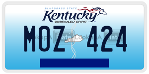 M0Z424 license plate in Kentucky