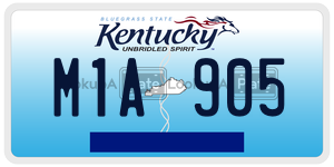 M1A905  license plate in KY