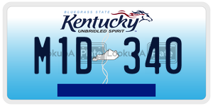M1D340  license plate in KY