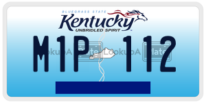 M1P112  license plate in KY