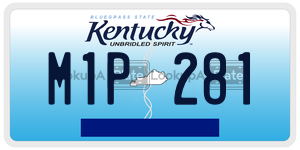 M1P281  license plate in KY