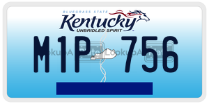 M1P756  license plate in KY