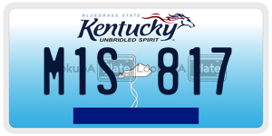 M1S817  license plate in KY