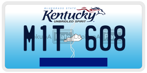 M1T608  license plate in KY