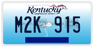 M2K915  license plate in KY