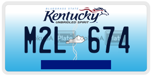 M2L674  license plate in KY