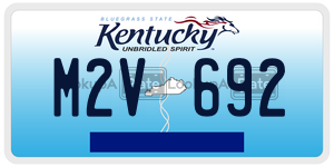 M2V692  license plate in KY