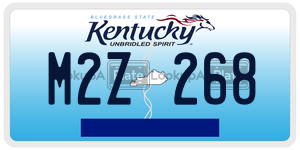 M2Z268  license plate in KY