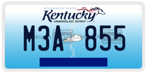 M3A855  license plate in KY