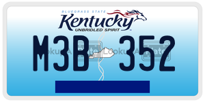M3B352  license plate in KY