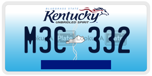 M3C332  license plate in KY