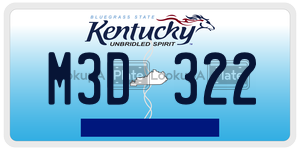 M3D322  license plate in KY