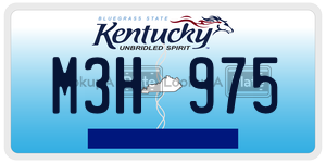 M3H975  license plate in KY