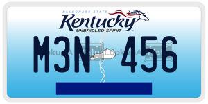 M3N456  license plate in KY