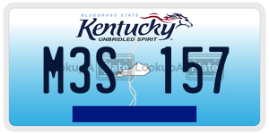 M3S157  license plate in KY