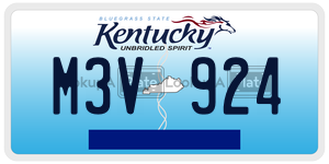 M3V924  license plate in KY