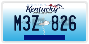M3Z826  license plate in KY