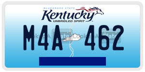 M4A462  license plate in KY