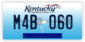 M4B060  license plate in KY
