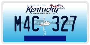 M4C327 license plate in Kentucky