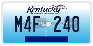 M4F240  license plate in KY