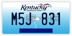 M5J831  license plate in KY