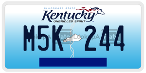 M5K244  license plate in KY