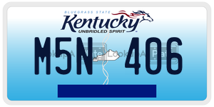 M5N406  license plate in KY