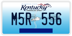 M5R556  license plate in KY
