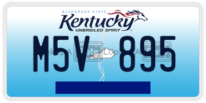 M5V895 license plate in Kentucky