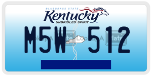 M5W512  license plate in KY